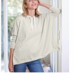 Mer Sea Cowl neck poncho pullover sweater